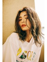 ニュイ 高槻 阪急茨木店(nui)&nbsp;イメチェンアンブレラカラー前髪ウェーブパーマこなれミディ