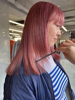 ノラ ヘアーサロン(NORA HAIR SALON)&nbsp;【大久保】1ブリーチでできる！クリーミーピンクカラー
