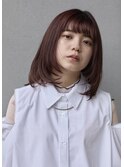 鎖骨くらいの抜け感ミディボブ