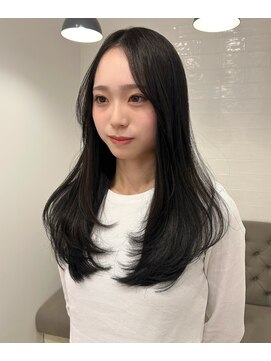 ラヴィズム 長岡店(LUVISM) 韓国ヘアー顔周りレイヤーおくれ毛ミディアム前髪長岡/新潟/宮関