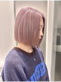 【iLi×REN】ペールピンク/ミニボブ】