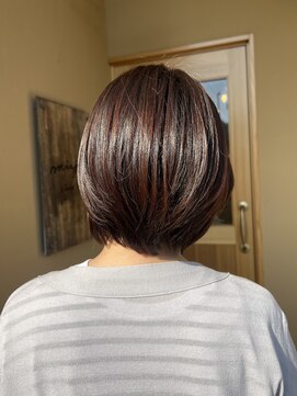 ミュー(miyuu) 【似合わせカット】大人艶髪ショートボブ/20代/30代/40代/50代