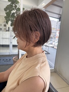 ハピネス 西大寺店(Happiness) ショートカット×ひし形ショートボブ×前髪あり30代40代50代