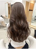 ロングヘア韓国/レイヤーカット/ダブルカラー/栄e37