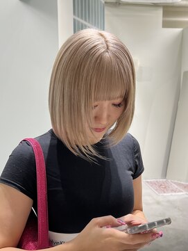 【sakura】milk teabeige×bob