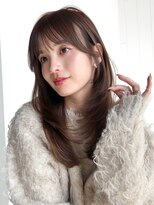 シオン(shion)&nbsp;ロング前髪カット韓国ヘア顔周りレイヤー_F51246