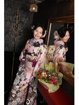 クリーム(Cream)&nbsp;成人前撮り撮影・松コース　シニヨンヘア