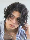 銀座シャドウパーマニュアンスパーマツーブロックメンズパーマ