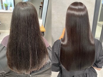 シャルムバイケンジ(Charm.by KENJE)の写真/3ヶ月後も自然な仕上がりの縮毛矯正☆ナチュラル地毛風ストレートで憧れのサラ艶髪へ♪【銀座/有楽町】