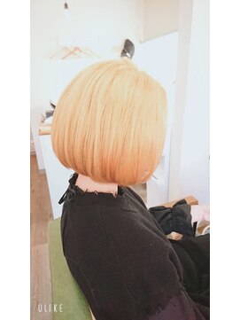 ミエル(miel) 【hair design miel】ハイトーンボブ