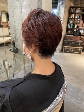 ロイジー(roijir) 【roijir】表参道　ブリーチハイライト×ピンクオレンジカラー