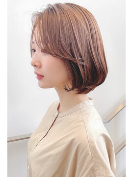 シーエヌ ナカオ 緑本店(cn nakao) 小顔に見えるナチュラルボブ+美肌カラー