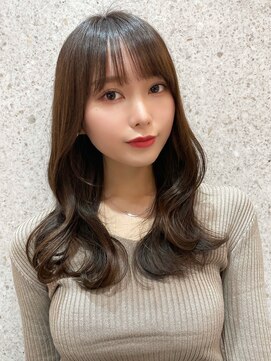 ルームバイシー 新宿(Loom. by Sea) くびれヘア/韓国風ミディアムヘア/ショコラベージュ【Loom.林】