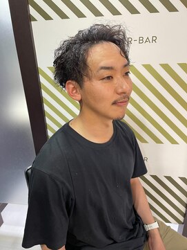 バーバーバー 都賀(BARBER-BAR) ツイストパーマブロックカット