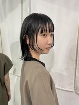 ワク(WAKU)&nbsp;YUJI style NO.2５　 大人ウルフミディ切りっぱなしボブ