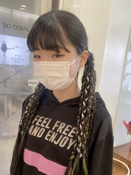 ピエドプールポッシュ(PiED DE POULE POCHE) HIPHOP hair set