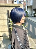 【EIGHT sangenjaya 三軒茶屋】ショート×ネイビーブルー