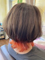 ヘア&メイク ナナ(Hair＆make NaNa) ウルフヘア×ビビットオレンジ