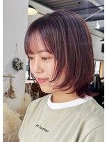 ヘアメイクエイト 丸山店(hair make No.8) << 担当 : AYAKA >> モーブピンク×ウルフカット