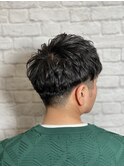 直毛の方に大人気！アップバングナチュラルパーマ《赤坂、床屋》