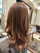 ムーン(moon)&nbsp;#前髪カタログ #インナーグレージュ #ピンクベージュ