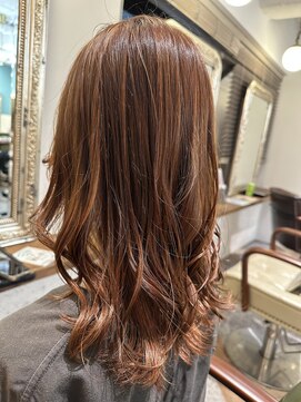 ムーン(moon) #前髪カタログ #インナーグレージュ #ピンクベージュ