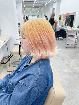 ニュート(Neut ) ケアブリーチ抜きっぱなしグラデーションカラー/ハイトーン/ボブ