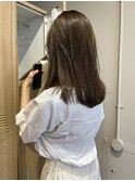 透明感髪質改善ベージュダブルカラーミルクティーグレージュ
