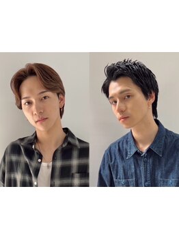 骨格に合わせたカット×トレンドパーマでナチュラルにキマる！【表参道/メンズカット/メンズパーマ】