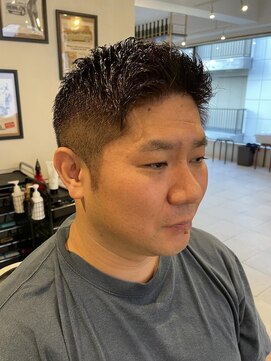 グレイスフルバーバーロンドン 大宮店(Graceful Barber London) 【40代 男性】ロンドンアップバングショート（大宮/バーバー）