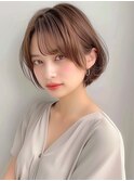 《大人可愛いの王道》抜け感たっぷりミニボブ