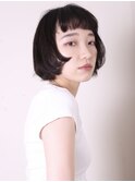 似合わせカット20代30代40代50代ワイドバングショート0806