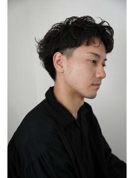 テトヘアー(teto hair) メンズカットナチュラルパーマ自然ツーブロック無造作ヘア