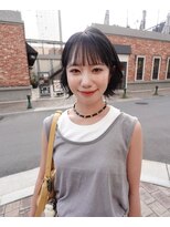 スニュウ(snuw)&nbsp;【snuw mina】ボブレイヤー/黒髪/レイヤー/シースルーバング