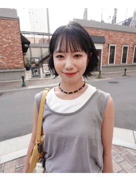 スニュウ(snuw) 【snuw mina】ボブレイヤー/黒髪/レイヤー/シースルーバング