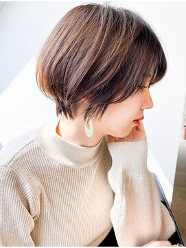 オルクドゥ(Orque deux) ◎30代40代小顔ショートヘア秋色透明感ブラウン艶カラー髪質改善