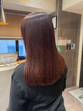 ヘアリゾート粋 トゥジュ 池袋東口店(tujuh) 髪質改善/艶髪/ロング/ストレート/ローズブラウン