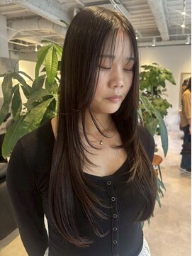 マルフェ 天王寺(marfe) 【marfe】顔周りレイヤー_レイヤーカット_シースルーバング