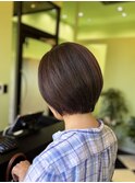 ショートボブ/髪質改善酸熱トリートメント