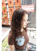 ロングクルクルパーマ