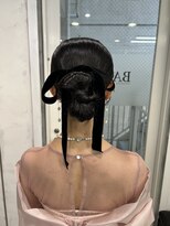 バンクスヘアー(BANK'S HAIR)&nbsp;黒リボンの上品シニヨン