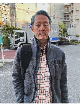 ザレミー(THE REMMY) メンズカット/ブリーチカラー/アクアブルー/ブルーカラー