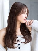 レイヤーカット透明感似合わせカットロングレイヤー前髪カット