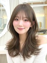 アフロート リノ(AFLOAT Leino) くびれミディアム×透明感ベージュで大人の色気ヘア