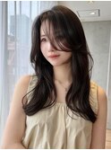 Say.顔周りカットハッシュカット前髪イメチェンロングレイヤー
