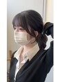 リア(riah)&nbsp;顔周りカットで小顔見え◎結んだ時も可愛く、横顔まで綺麗に！