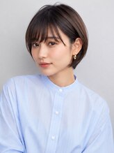 ビューティシモ 所沢(Beautissimo)&nbsp;ショートボブ 透明感カラー 前髪カット ナチュラルブラウン 20代