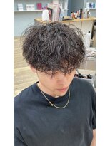 リーク(LEEK) メンズ!波巻き!スパイラル!ショート!クリームパーマ!