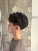 ニュアンスパーマテーパーフェード札幌大通りメンズ美容室
