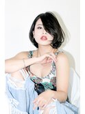 ボブ×ダークブルー◎20代30代40代50代